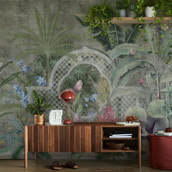 Papier peint Floral Jungle Verdant Mosaic (nature) – VLAdiLA - Img 3