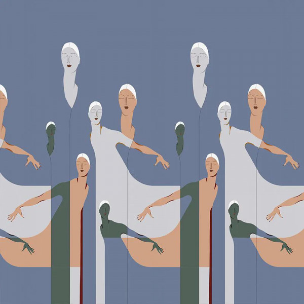 Papier peint Moderne Nature Barkers Department Store Blue – VLAdiLA - Img 2