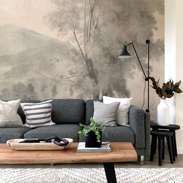 Solitary Tree cream Wallpaper - Img 2