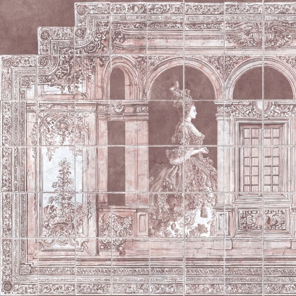 Tapet Palace Masquerade rose - Img 3