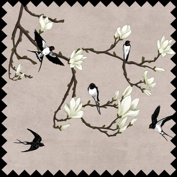 The Land of the Swallows black Текстилен материал