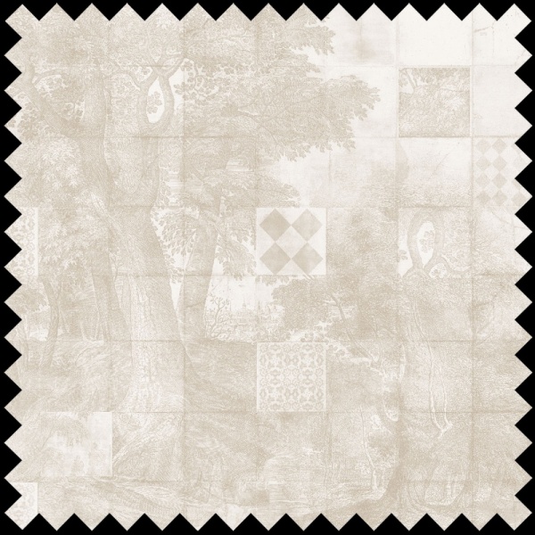 Azure Grove cream Fabric - Img 2