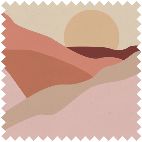 Desert Postcard (Warm) Текстилен материал