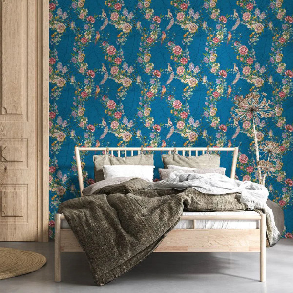 Joie de Vivre in Blue Тапет
