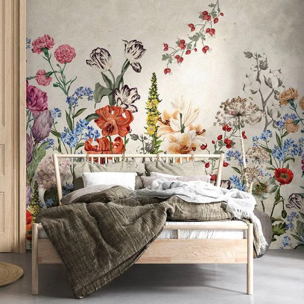 Light Mural Bouquet Тапет