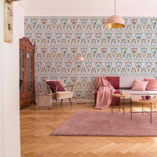 Papier peint Aquarelle Noble Pagliacci (light blue) – VLAdiLA - Img 3