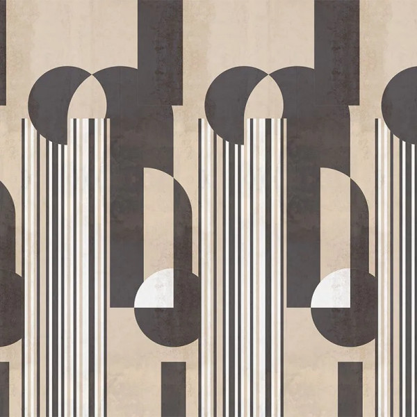 Papier peint Moderne Art Déco The daily express Brown – VLAdiLA - Img 2