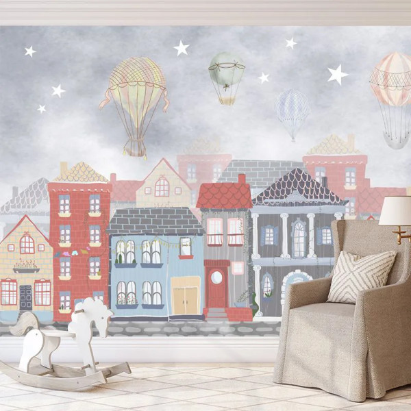 Papier peint Nature Blue Joyous Neighbourhood – VLAdiLA - Img 3