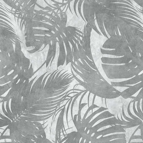 Papier peint Tropical Nature Leaves Original Grey – VLAdiLA - Img 2