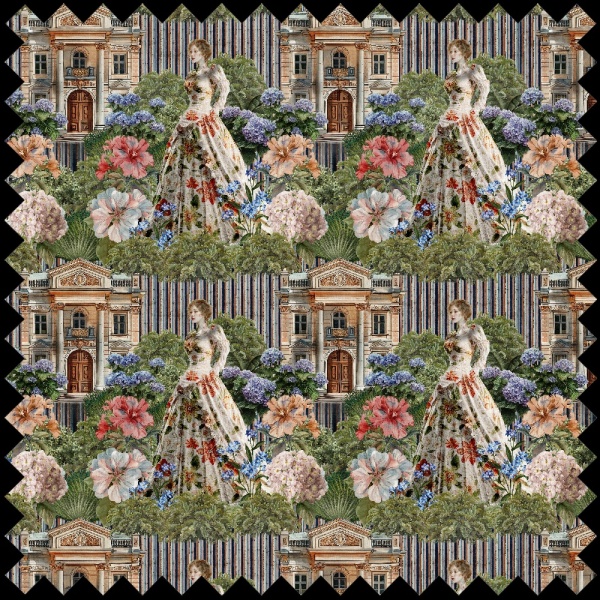 Tissu Lady Sarah Chatto - Img 2