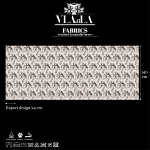 Chinese toile (black) Текстилен материал - Img 2
