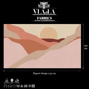 Desert Postcard (Warm) Текстилен материал - Img 2