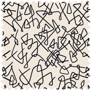 Doodle (pattern) Текстилен материал - Img 1
