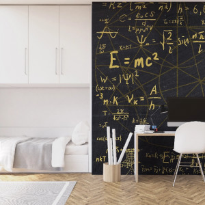 Infinite line gold Papel pintado