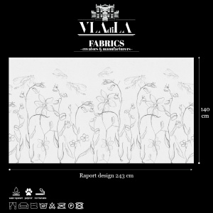 Intaglio Field White Paper Текстилен материал - Img 2