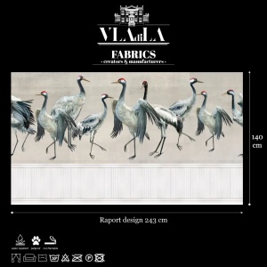 Material Textil Dance Of Cranes - Img 2