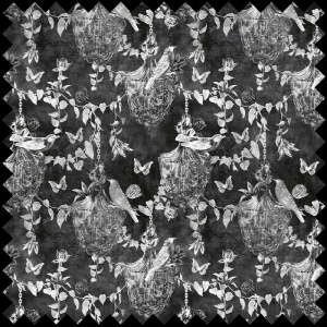Material Textil Majestic Memoir In Black