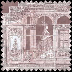Palace Masquerade rose Fabric