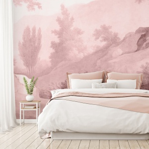 Papier peint Ethereal Veil rose
