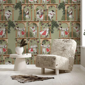 Roata de la Runc in iarba (clasic) Behang