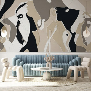 Rumors Beige Wallpaper