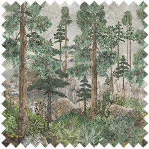 Taiga (Vert) Deko & Polsterstoff - Img 1