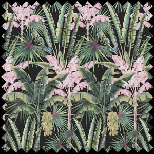 Tissu Blush Groove in black