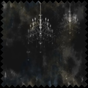 Tissu Chandelier Silver
