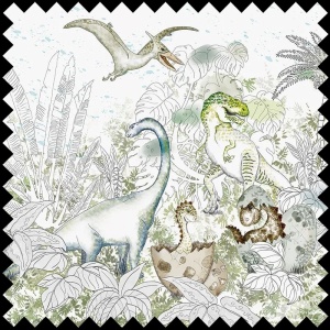 Tissu David's Dino In Color