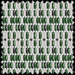 Tissu Emerald chimes