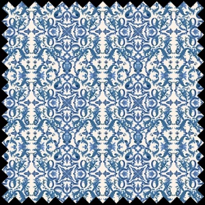 Tissu Ornate Azul