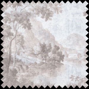 Tissu Slumbering Lake rose