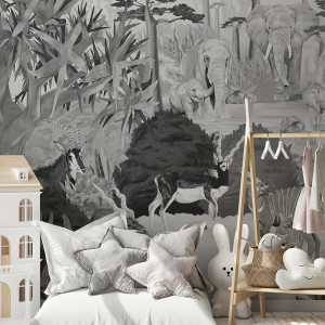 Wonderful Wilds Gray Carta da parati