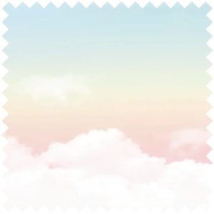 Azur Clouds Fabric