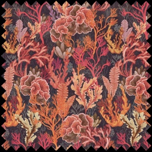 Corallium Cuvier red Fabric