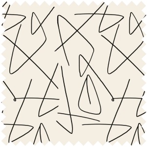 Doodle (italics) Fabric