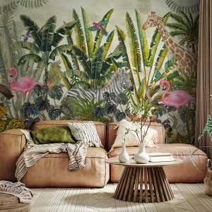 Jungleful (bright) Papier Peint