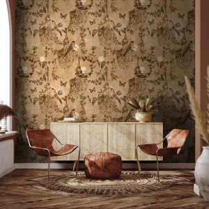 Majestic Memoir in powder cream Papel pintado