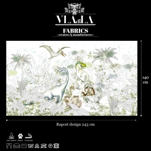 Material Textil David's Dino In Color - Img 2