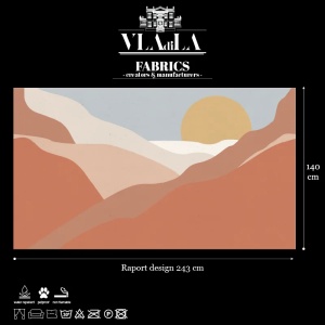 Material Textil Postcard Desert Clear Sky - Img 2