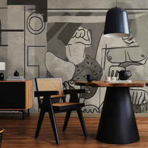 Oscar Grey Papel pintado