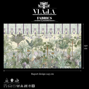 Parlour Tropicale Текстилен материал - Img 2