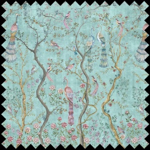 Peacock Chinoiserie in Turquoise
