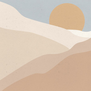 Postcard Desert Sand Behang
