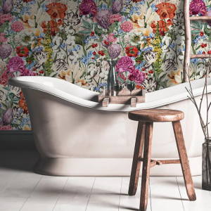 Primavera Flowers (Cream) Behang