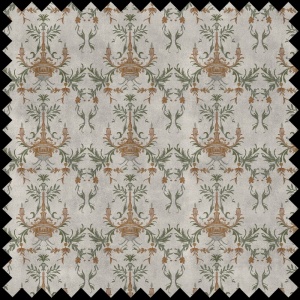 Round Table in white Fabric