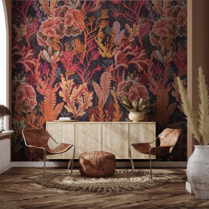 Tapet Corallium Cuvier red
