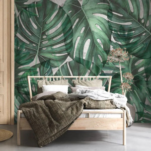 Tapet Green Philodendron