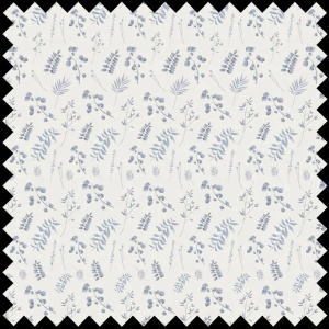 Tissu Forest fragments (blue)