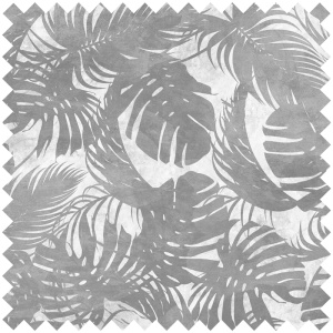 Tissu Leaves Original Grey